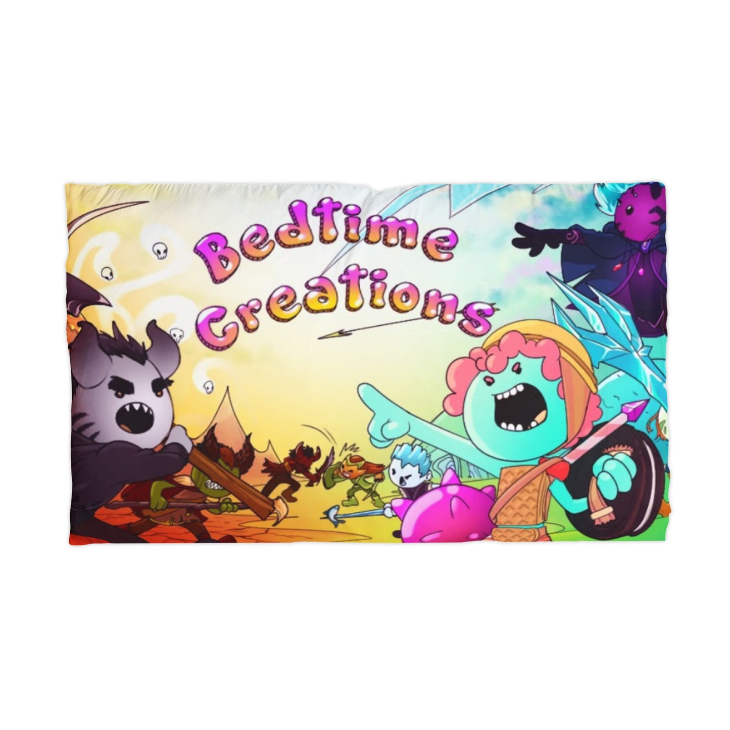 Bedtime Creations Microfiber Pillowcase — Colorful Kids Fantasy Sleep Pillow