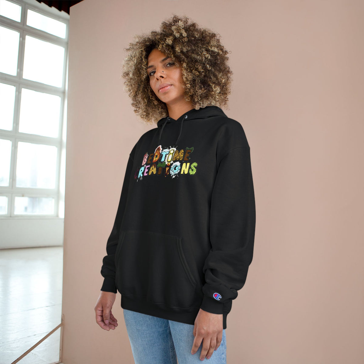 Bedtime Creations Back Art Hoodie #4 — Champion Hoodie