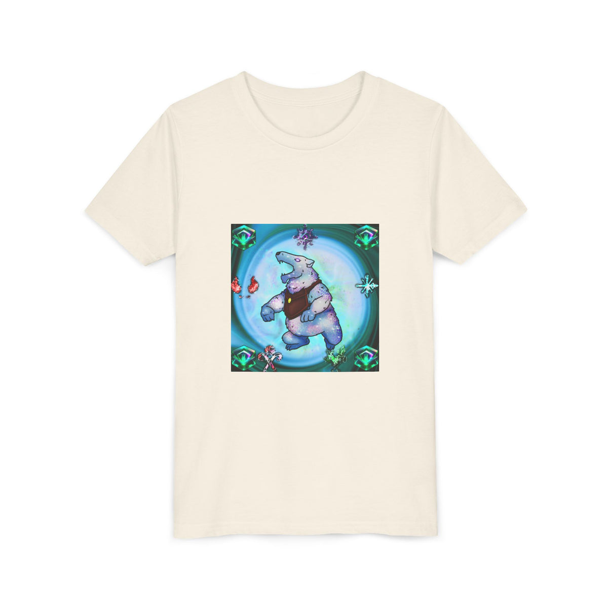 Bedtime Creations Youth Tee — Crystal Polar Bear