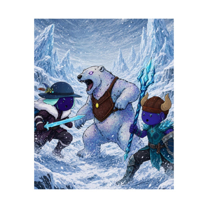 Bedtime Creations Poster — Frostmen vs. Polar Bear