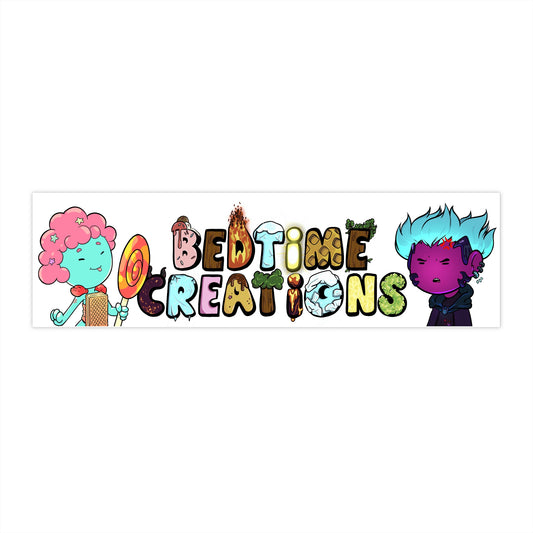 Bedtime Creations' Logo Bumper Sticker — Colorful Sticker for Kids, Cars & Laptops