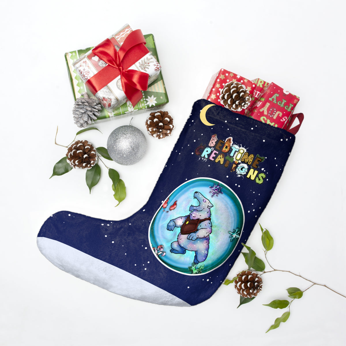 Bedtime Creations x Ultra Kingdoms Christmas Stocking — Crystal Polar Bear