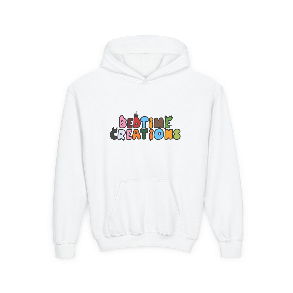 Bedtime Creations Youth Hoodie — Color Logo