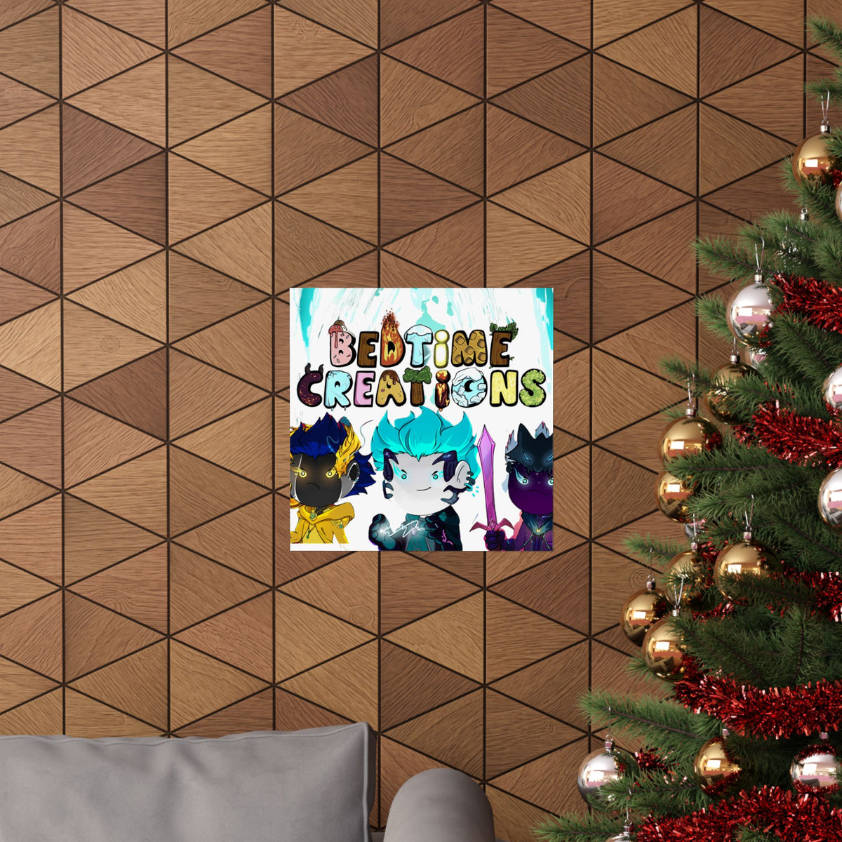 Bedtime Creations Poster — Chibi Fantasy Friends
