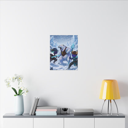 Bedtime Creations Canvas Wall Art — Frostmen vs. Polar Bear