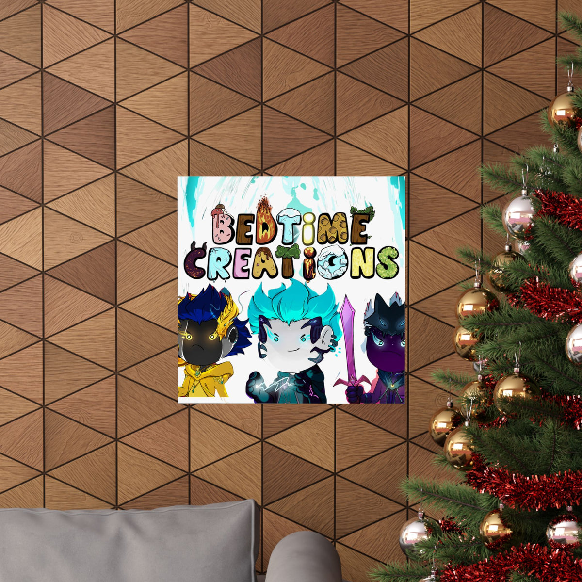 Bedtime Creations Poster — Chibi Fantasy Friends