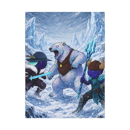 Bedtime Creations Canvas Wall Art — Frostmen vs. Polar Bear