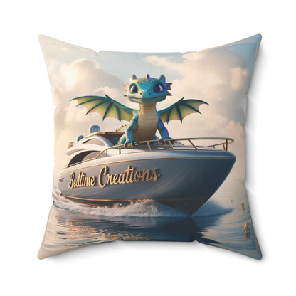 Bedtime Creations Throw Pillow — Dragon's Dream Yacht