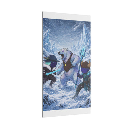 Bedtime Creations Canvas Wall Art — Frostmen vs. Polar Bear