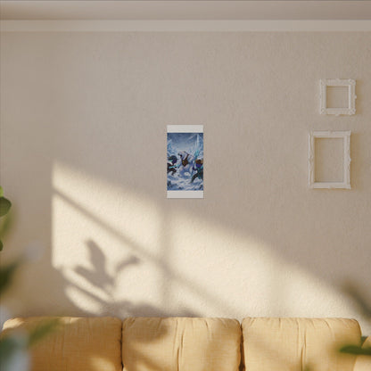 Bedtime Creations Canvas Wall Art — Frostmen vs. Polar Bear