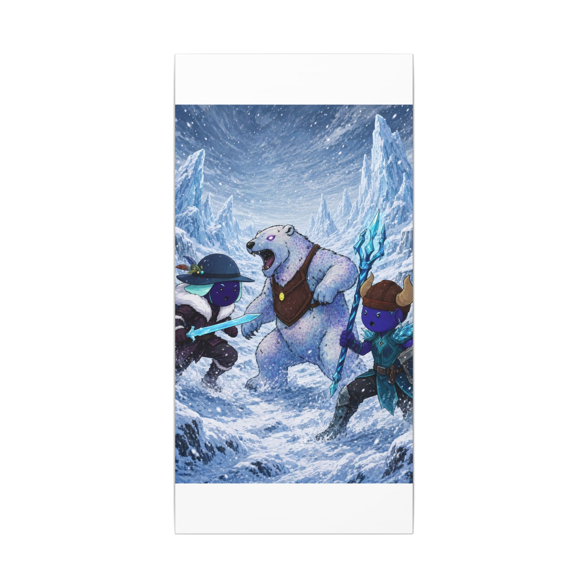 Bedtime Creations Canvas Wall Art — Frostmen vs. Polar Bear