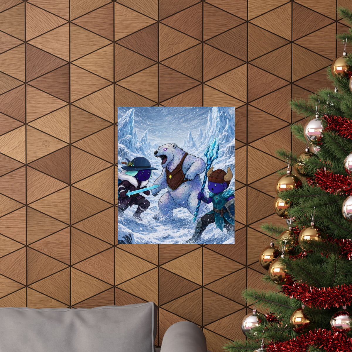 Bedtime Creations Poster — Frostmen vs. Polar Bear