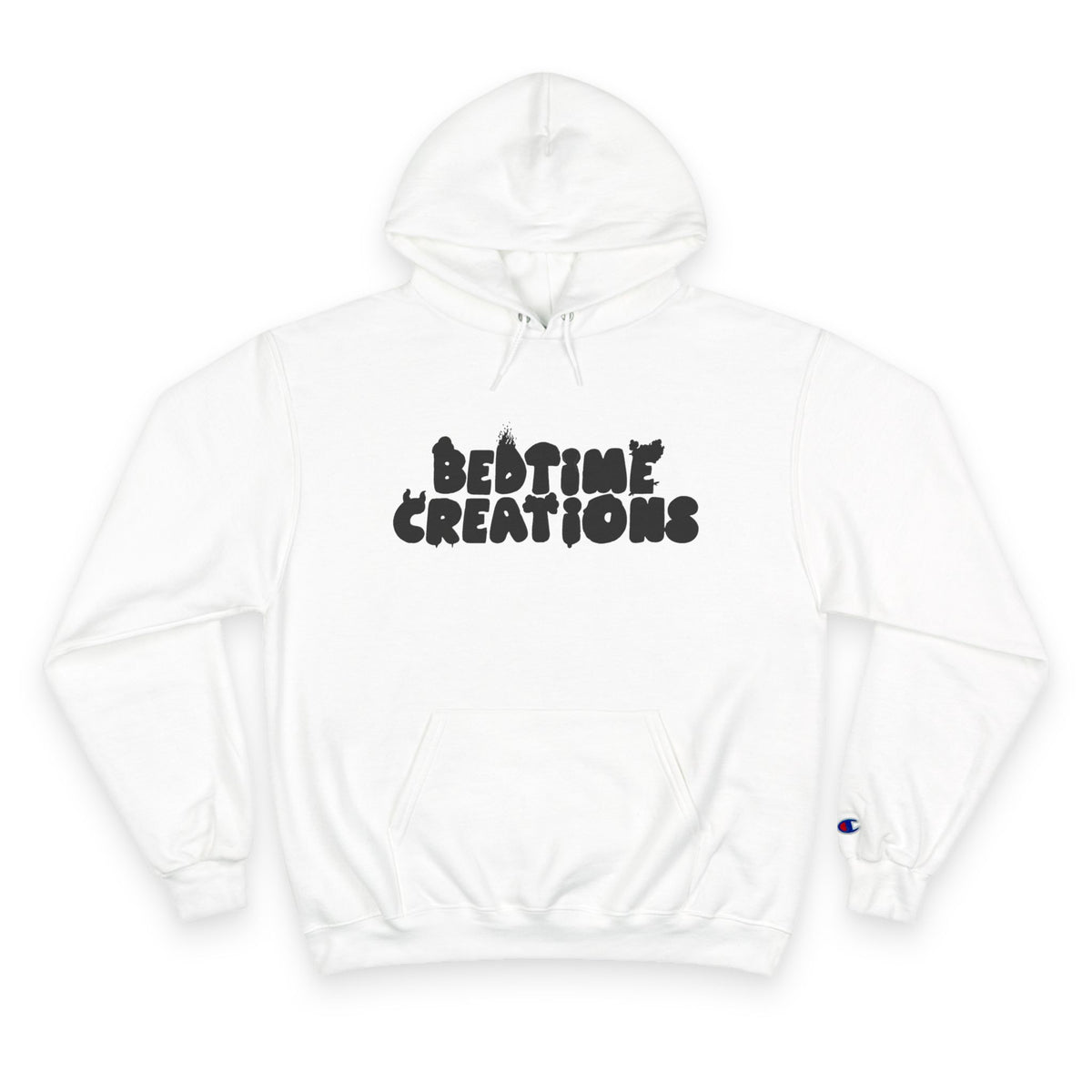 Bedtime Creations Black Logo Hoodie — Champion Hoodie