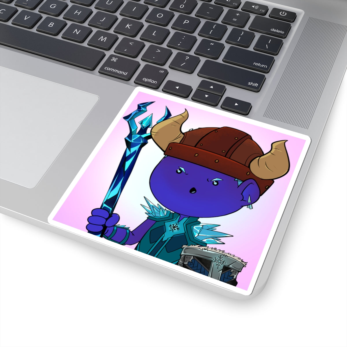 Bedtime Creations Kiss-Cut Sticker — Frostman Trident Warrior