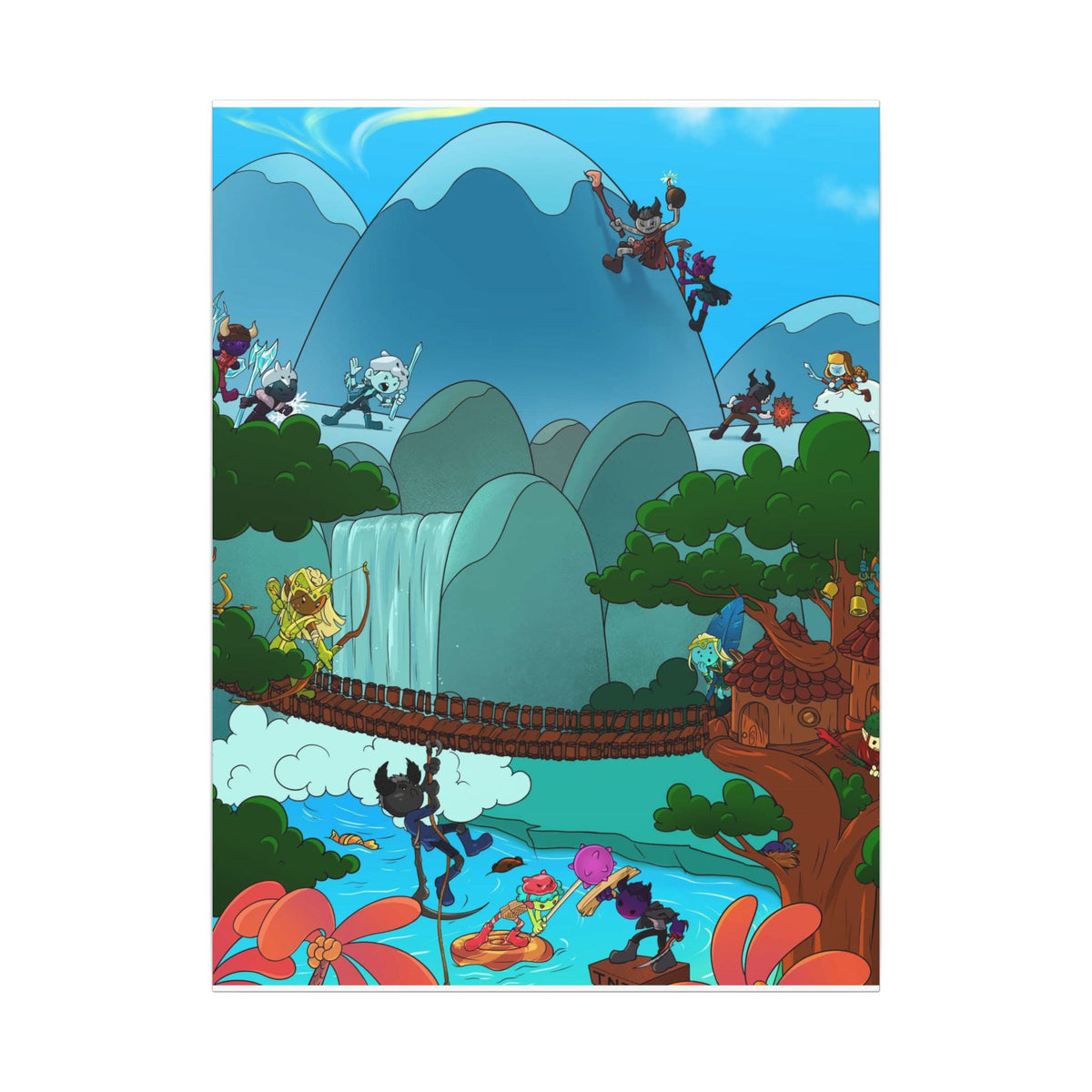 Bedtime Creations Canvas Wall Art — Woodlanders Valley