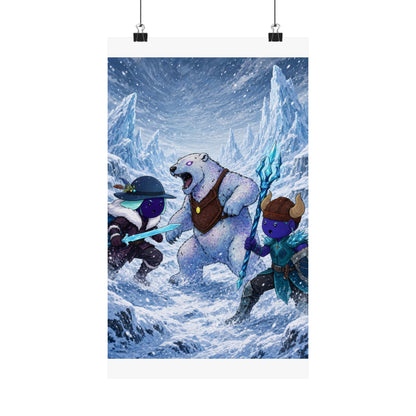 Bedtime Creations Poster — Frostmen vs. Polar Bear