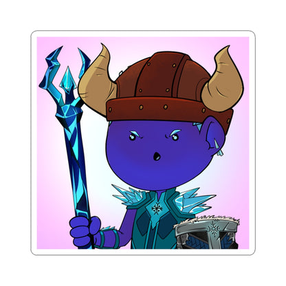 Bedtime Creations Kiss-Cut Sticker — Frostman Trident Warrior