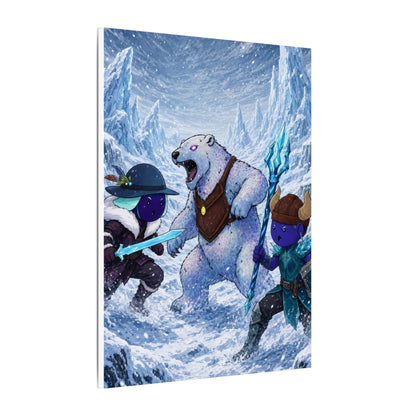 Bedtime Creations Canvas Wall Art — Frostmen vs. Polar Bear