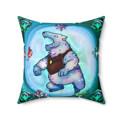 Bedtime Creations Throw Pillow — Crystal Polar Bear