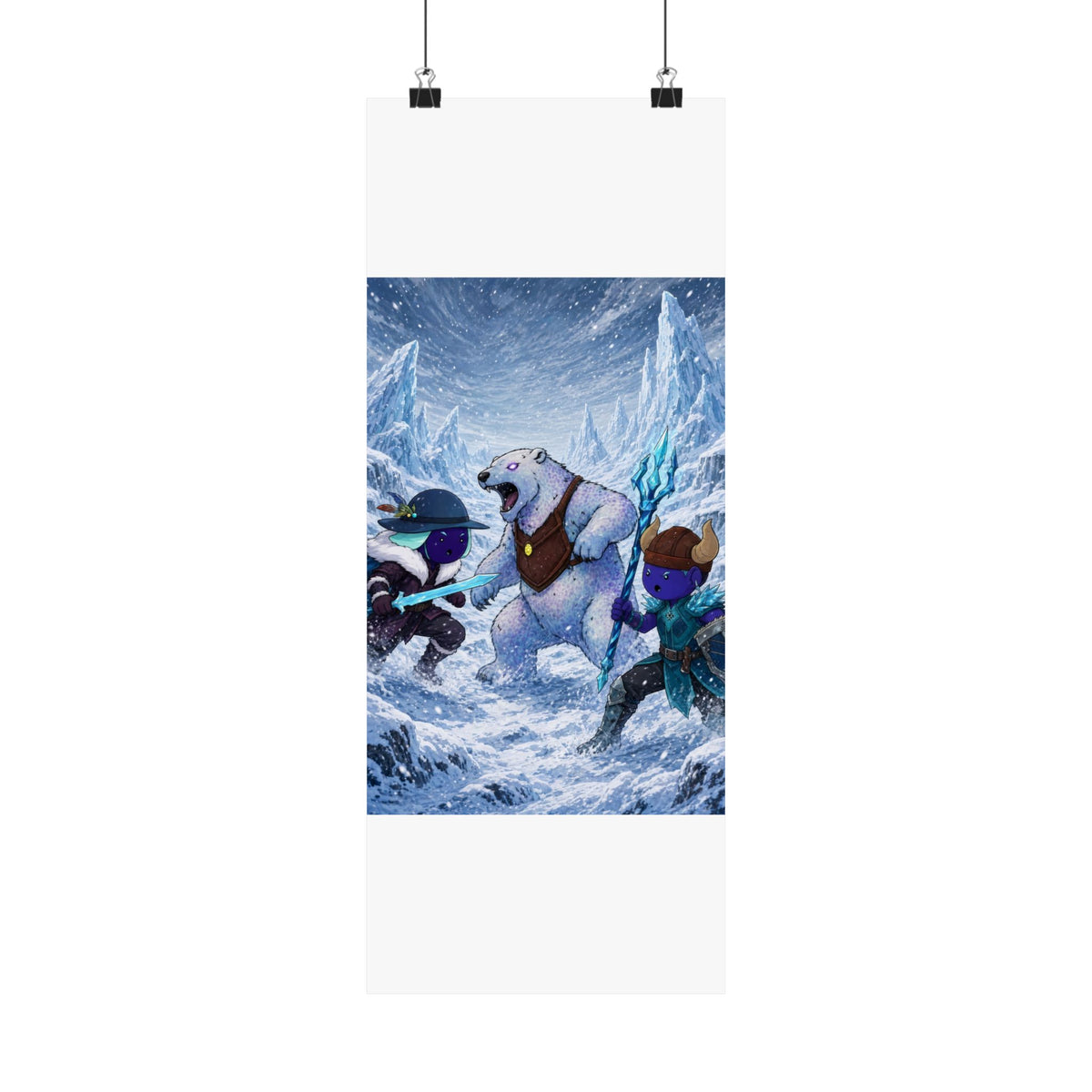 Bedtime Creations Poster — Frostmen vs. Polar Bear