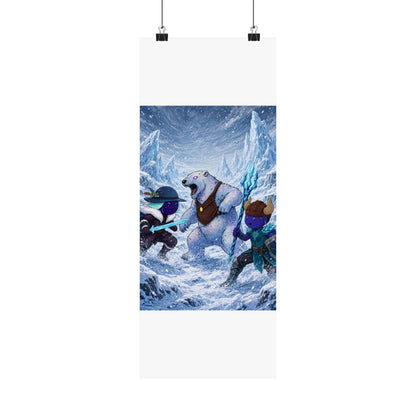 Bedtime Creations Poster — Frostmen vs. Polar Bear