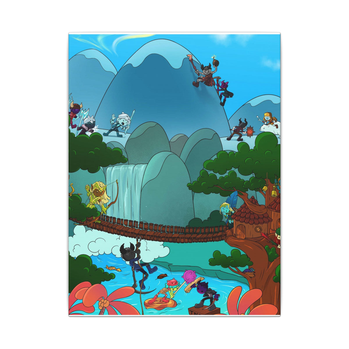 Bedtime Creations Canvas Wall Art — Woodlanders Valley