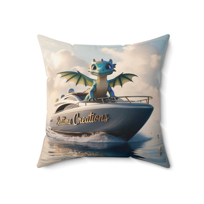 Bedtime Creations Throw Pillow — Dragon's Dream Yacht