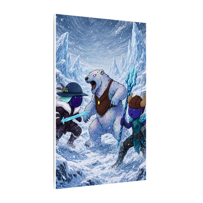 Bedtime Creations Canvas Wall Art — Frostmen vs. Polar Bear