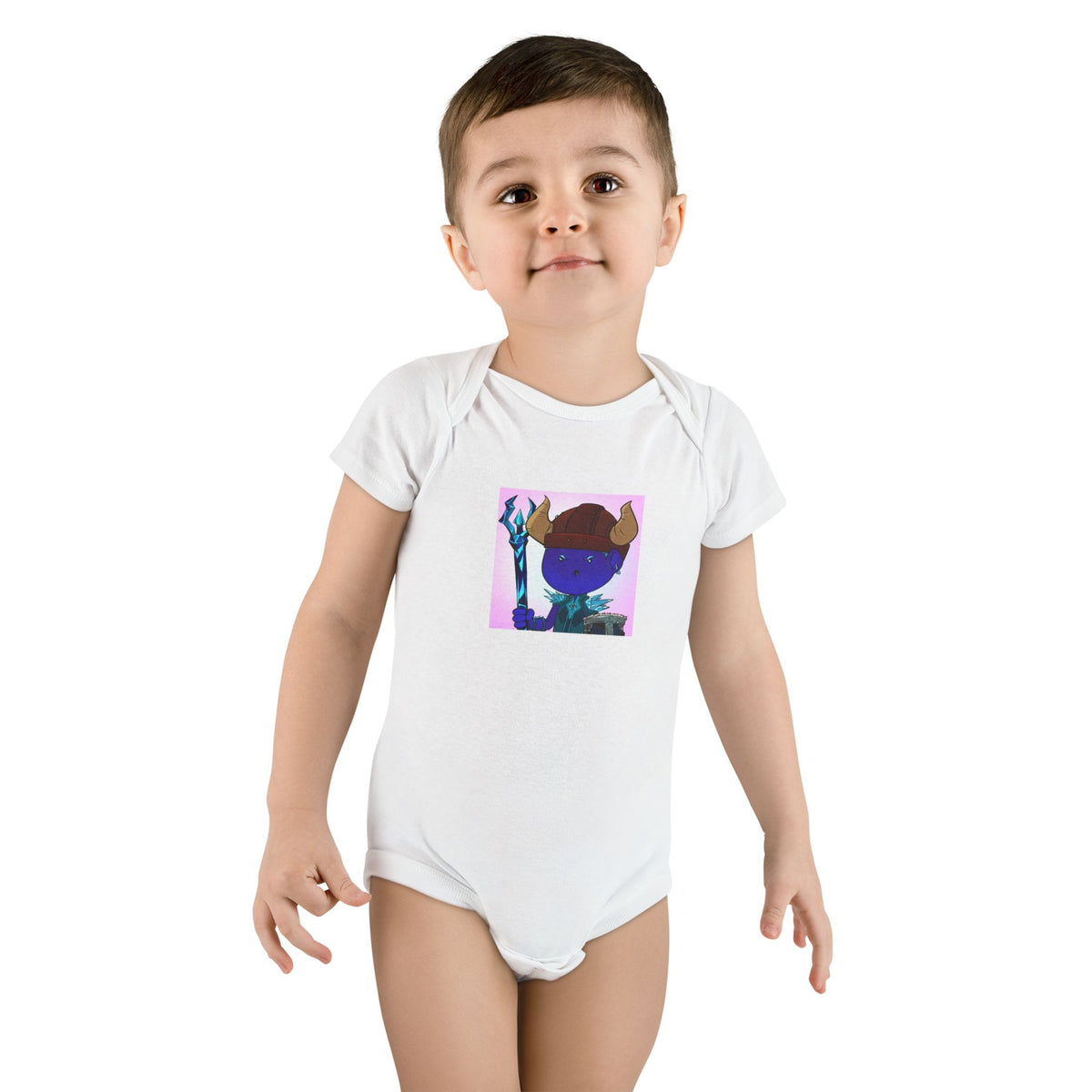 Bedtime Creations Baby Onesie — Frostman Trident Warrior
