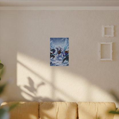 Bedtime Creations Canvas Wall Art — Frostmen vs. Polar Bear