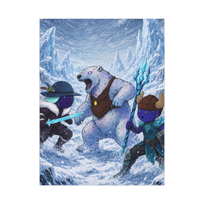 Bedtime Creations Canvas Wall Art — Frostmen vs. Polar Bear
