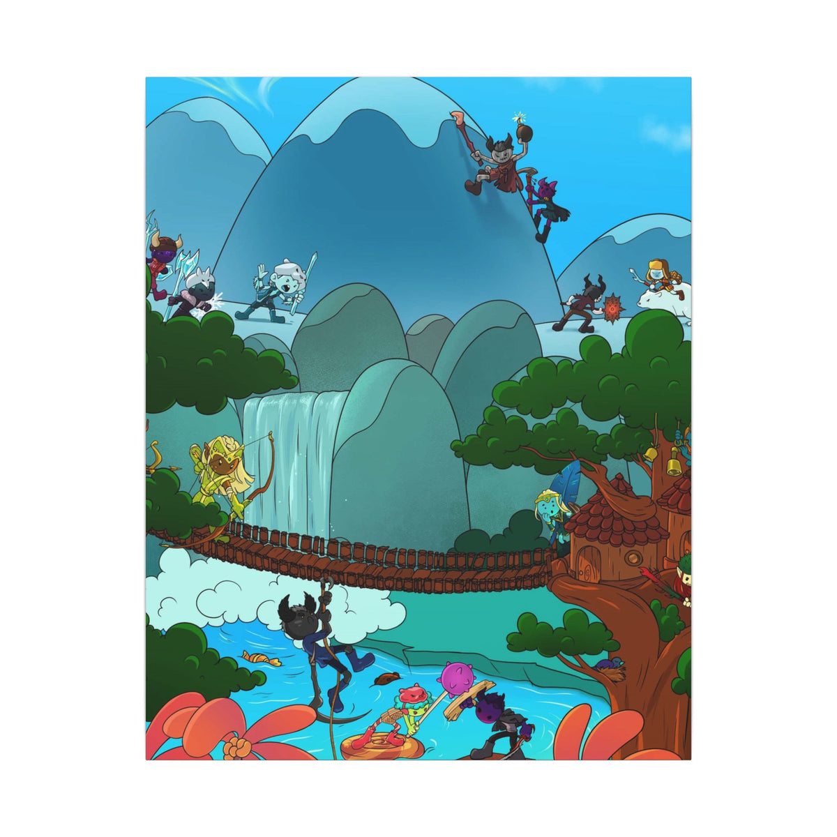 Bedtime Creations Canvas Wall Art — Woodlanders Valley