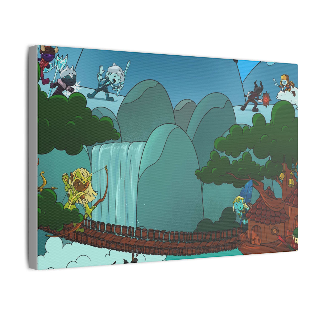 Bedtime Creations Canvas Wall Art — Woodlanders Valley