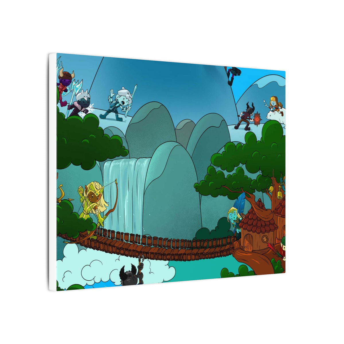Bedtime Creations Canvas Wall Art — Woodlanders Valley