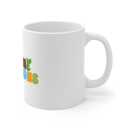Bedtime Creations Mug — Rainbow Logo