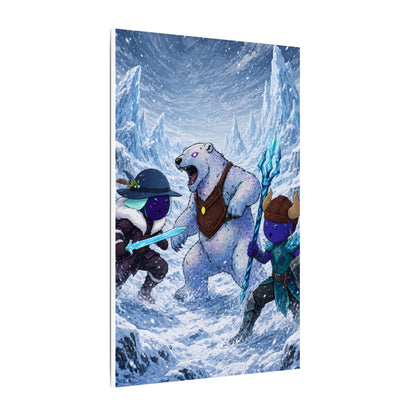 Bedtime Creations Canvas Wall Art — Frostmen vs. Polar Bear