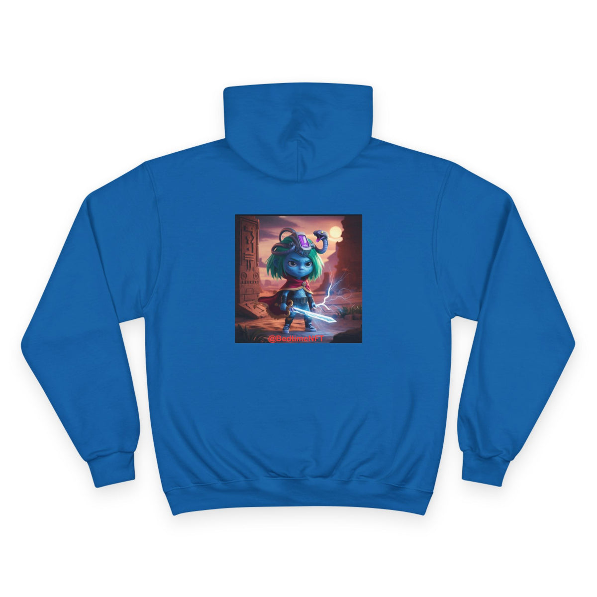 Bedtime Creations Back Art Hoodie #4 — Champion Hoodie