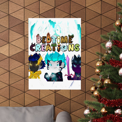 Bedtime Creations Poster — Chibi Fantasy Friends