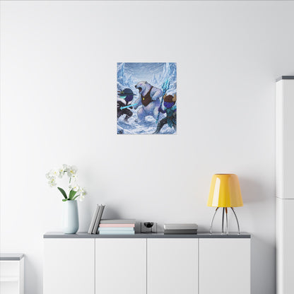 Bedtime Creations Canvas Wall Art — Frostmen vs. Polar Bear