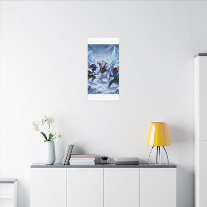Bedtime Creations Canvas Wall Art — Frostmen vs. Polar Bear