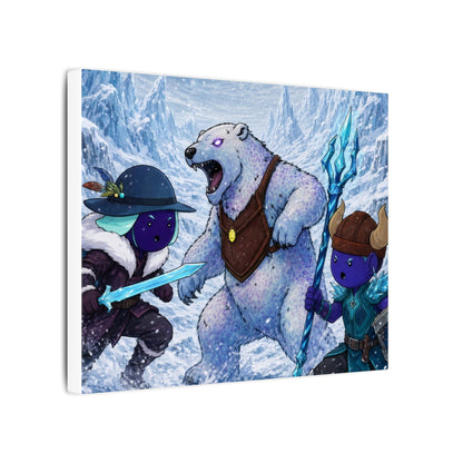 Bedtime Creations Canvas Wall Art — Frostmen vs. Polar Bear