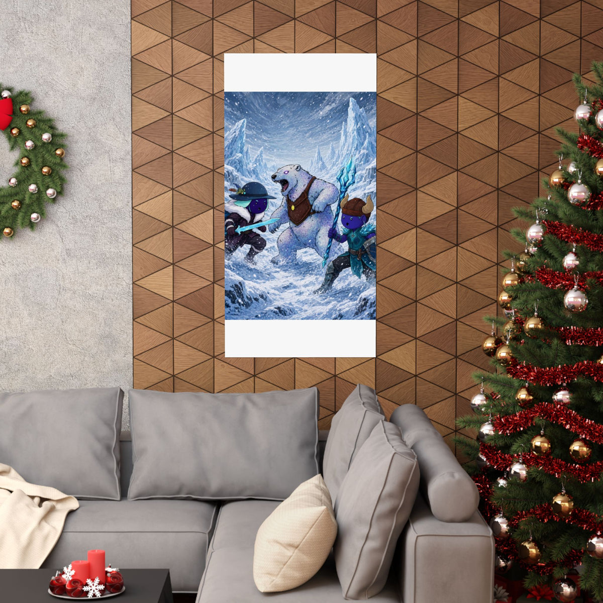 Bedtime Creations Poster — Frostmen vs. Polar Bear