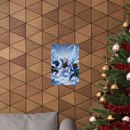 Bedtime Creations Poster — Frostmen vs. Polar Bear