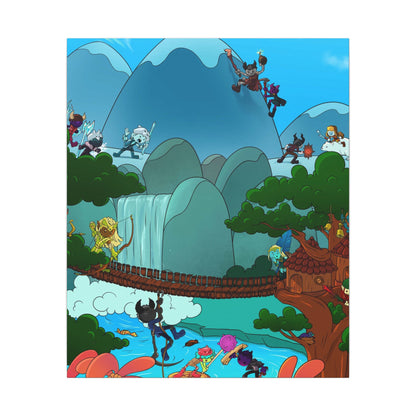 Bedtime Creations Canvas Wall Art — Woodlanders Valley