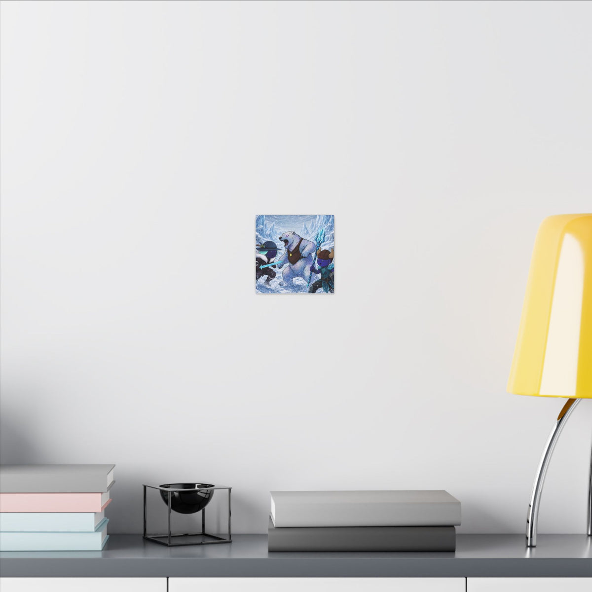 Bedtime Creations Canvas Wall Art — Frostmen vs. Polar Bear