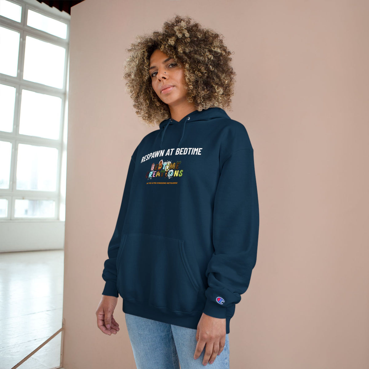 Bedtime Creations x Ultra Kingdoms Respawn at Bedtime Hoodie — Champion Hoodie