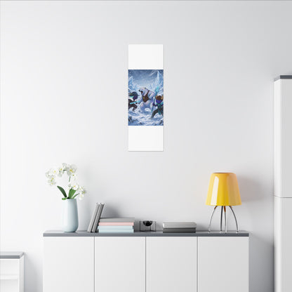 Bedtime Creations Canvas Wall Art — Frostmen vs. Polar Bear