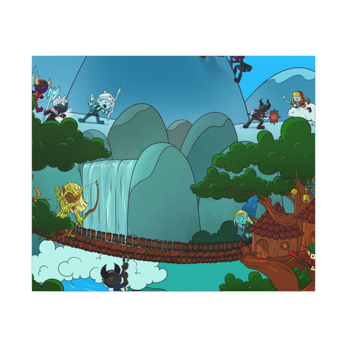 Bedtime Creations Canvas Wall Art — Woodlanders Valley