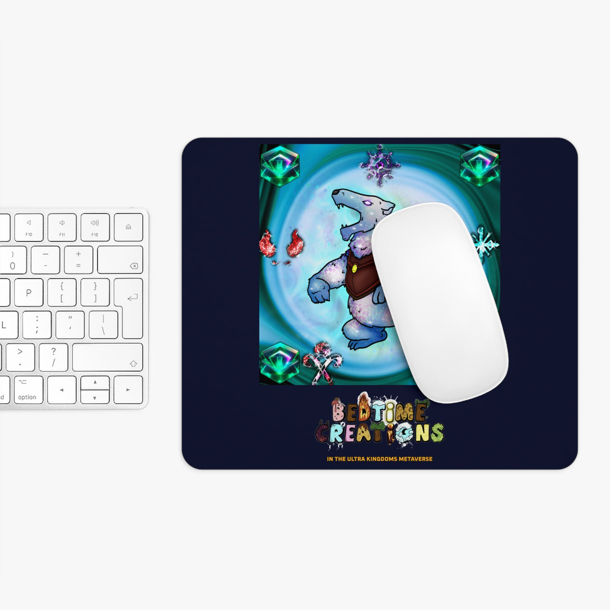 Bedtime Creations x Ultra Kingdoms Gaming Mouse Pad — Crystal Polar Bear