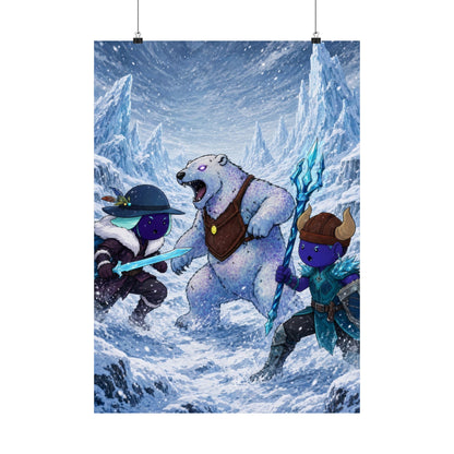 Bedtime Creations Poster — Frostmen vs. Polar Bear